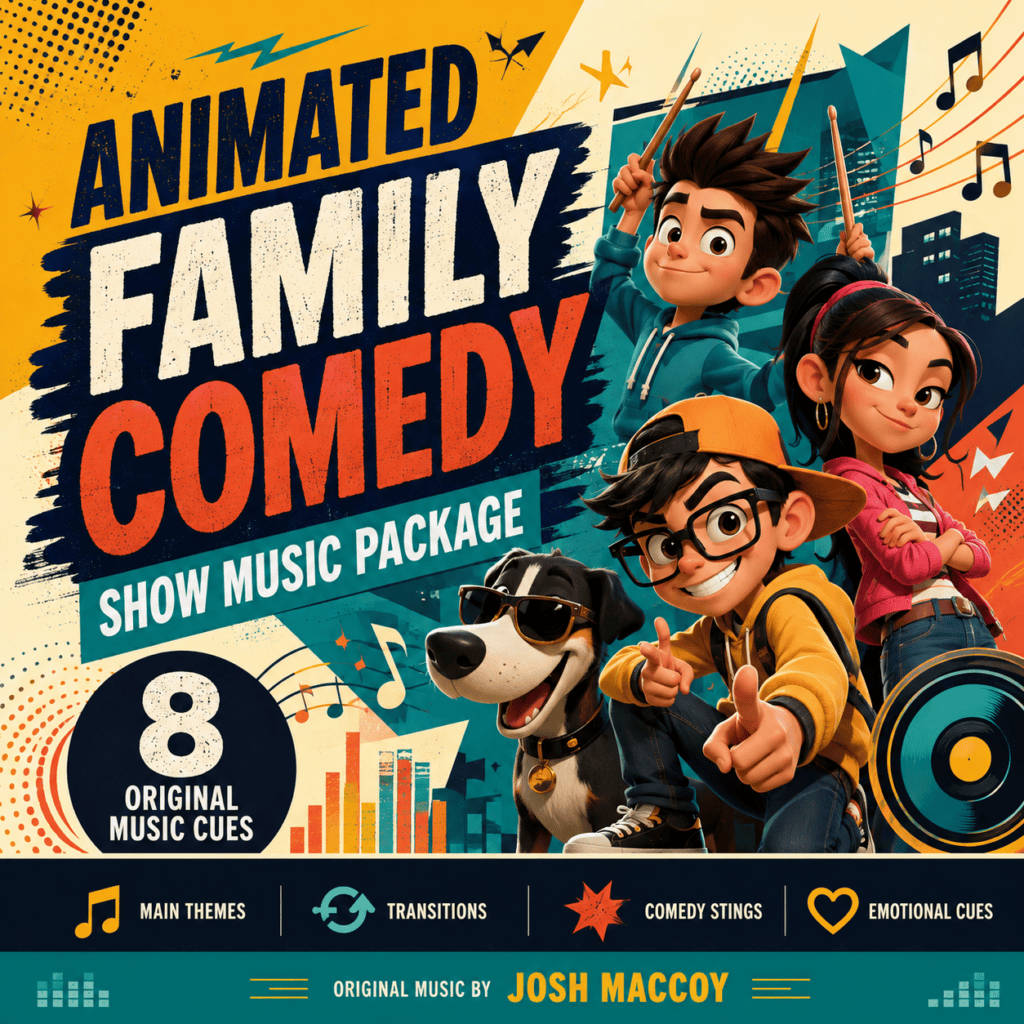 Animated Family Comedy music package by Josh Maccoy